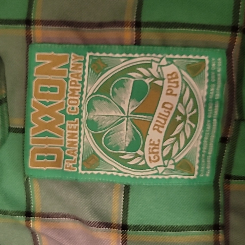 2xl Dixxon The Auld Pub Flannel Green And Grey View 3